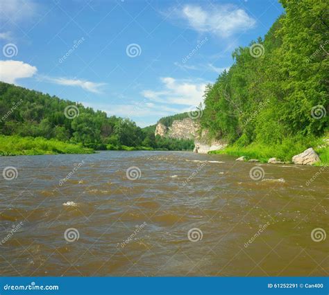 Hay River Russia South Ural Stock Image Image Of Space Birch