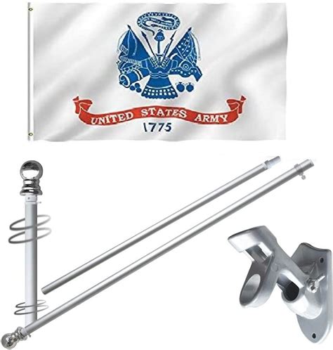 Military Flag And Flagpole Set Available For Each Armed