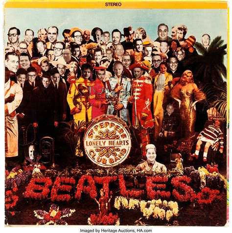 Beatles Ultra Rare Album Cover Sgt Peppers Lonely Hearts Club Lot