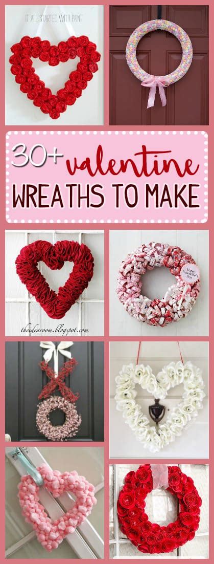 Valentine Wreaths To Make 30 Diy Wreath Crafts For Valentines Day