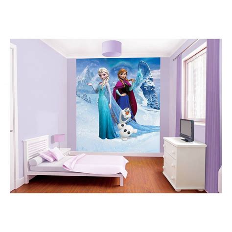Custom 3d Elsa Frozen Cartoon Wallpaper For Walls Kids