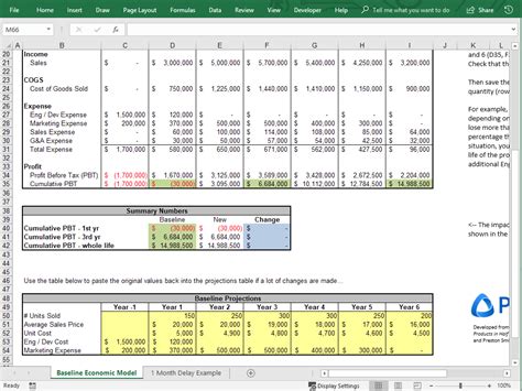 Cost Baseline Template Excel Template Lab
