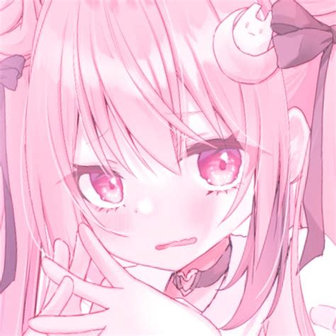 Pink Anime Girl Aesthetic Pfp With Brown Imagesee