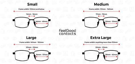 Glasses Frame Size Guide Feel Good Contacts