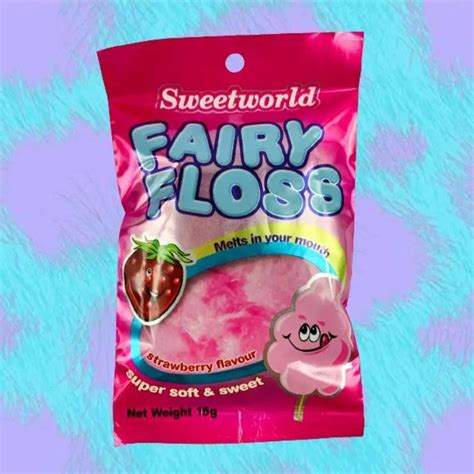 Sweetworld Strawberry Fairy Floss 15g Lolly Haven