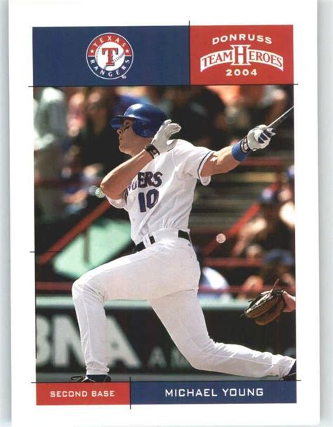 2004 Donruss Team Heroes 422 Michael Young Texas Rangers Baseball