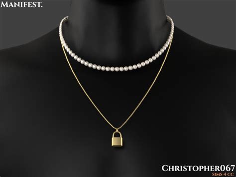 The Sims Resource Manifest Necklace Male
