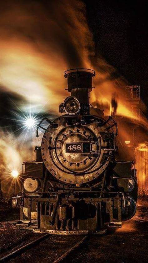 1080p Free Download Steam Train Express Locomotive Night Hd