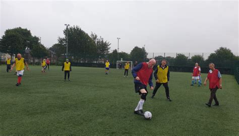 Men Kick Start Fitness And Friendships At Walking Football Talking