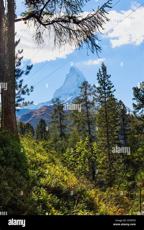 View Of Matterhorn Stock Photo Alamy