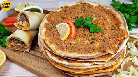 Turkish Pizza Recipe Lahmacun With Without Oven By Aqsa S Cuisine
