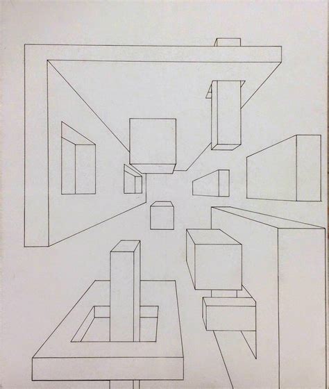 Linear Perspective One Point 1 Point Perspective Drawing Linear