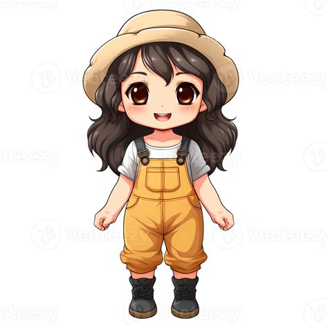 Cute Country Girl Clipart Illustration Ai Generative 27235485 Png