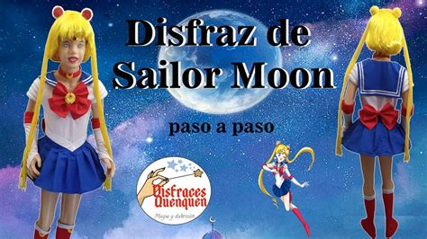 DIY Disfraz de Sailor Moon Como hacer disfraz de Sailor Moon para niña paso a paso YouTube