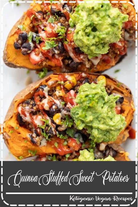 These mexican sweet potatoes are the perfect blend of sweet and savory. Mexican Quinoa Stuffed Sweet Potatoes - Recipes Lilian