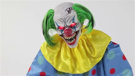ANIMATED BLUE CROUCHING CLOWN MR124625 - YouTube