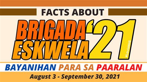 Tara Na Mag Brigada Eskwela 2021 Na Brigadaeskwela2021 Facts