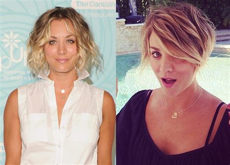 Kaley Cuoco Gets A Pixie Hairstyle