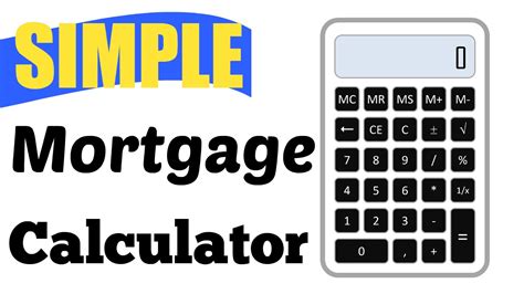 Bam Simple Mortgage Calculator Youtube