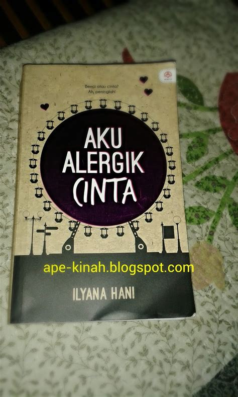 Website baca gratis kumpulan novel terbaik dengan banyak pilihan genre, antara lain: Review Novel: Aku Alergik Cinta - apekinah.com