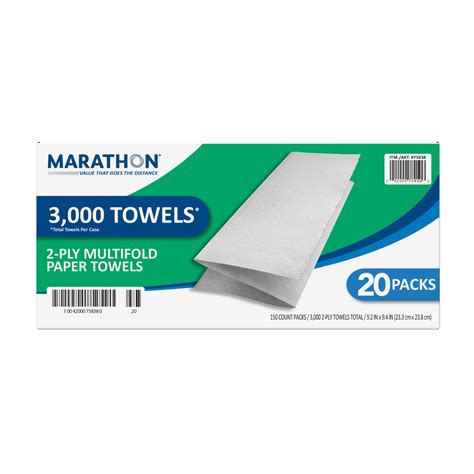 Marathon 2 Ply Multi Fold Paper Towels 20 Pk 150 Ct Shipt