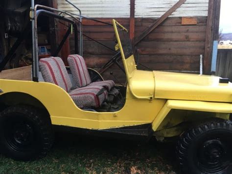 1950 Willys Jeep Cj3a 4cyl 4wd For Sale