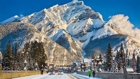 Winter In The Town Of Banff Backiee
