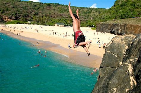 Cliff Jumping At Waimea Bay Ive Never Had Enough Guts To Try This