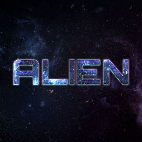 Alien Text Typography Word On Galaxy Free Photo Rawpixel