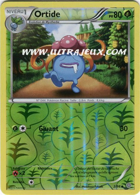 Ortide 2 R98 Carte Pokémon Cartes à Lunité Français Ultrajeux