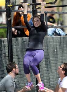 Two Smiling Crew Members Get To Hoist Up Stunning Allison Williams As