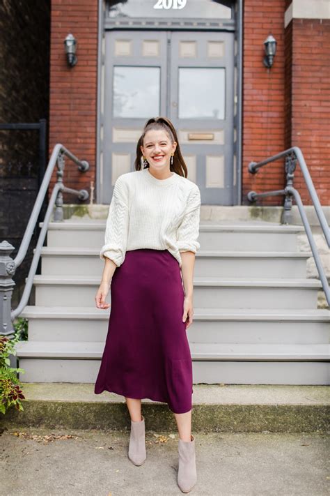 How To Wear A Midi Skirt With Chunky Sweater Jess Keys Midi Skirt