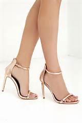 Rose Gold Low Heels Pictures