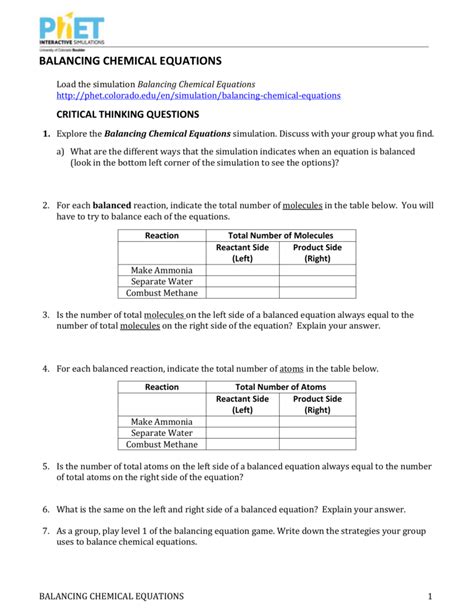 Gas law stoich packet (answers). Phet Balancing Chemical Equations Worksheet Answers - Tessshebaylo