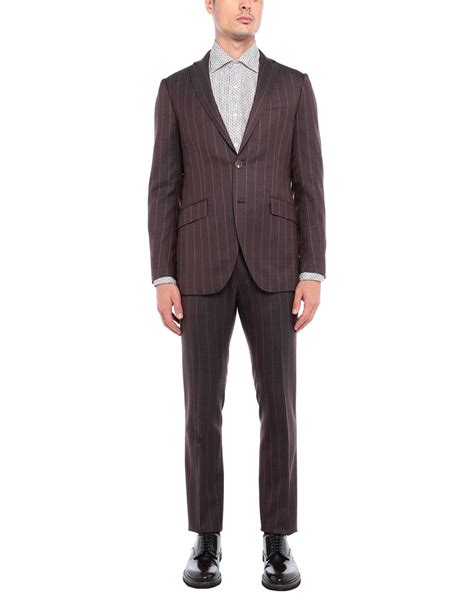 Etro Wool Suit In Cocoa Brown For Men Lyst