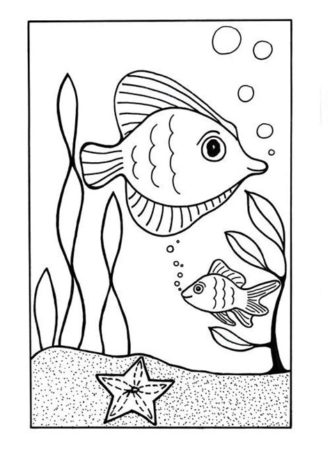 The mix of detail and swirls will let you focus on parts of the scene that most fit your mood. Under the Sea Coloring Page | Ocean coloring pages, Fish ...