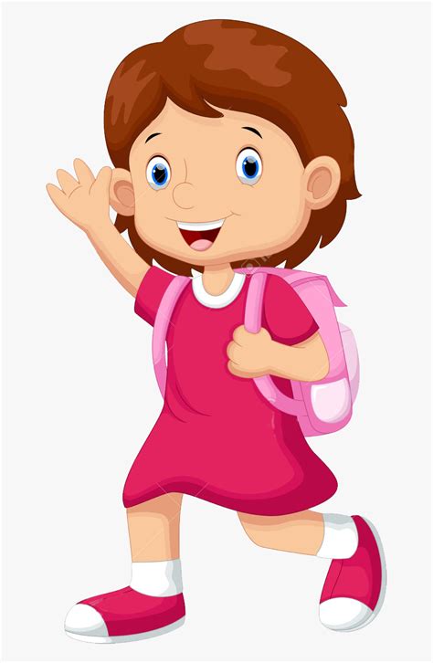 Clip Art High School Students Clipart Girl Going To School Clipart
