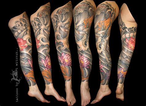 Dragon tattoo is one of the most popular mystical tattoos. Dragon Leg Sleeve | Robert Witczuk Tattoos
