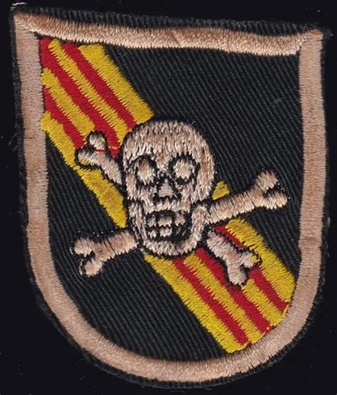 Us Army 5th Special Forces Group V 6 Vietnam Beret Flash Patch 4 £14