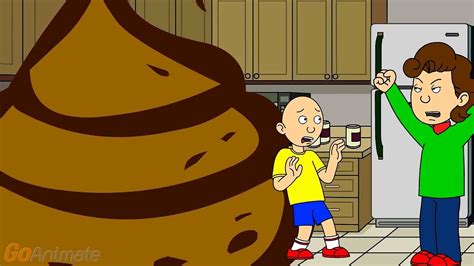 Caillou Poops In The Kitchengoes Into The Pile Видео Dailymotion