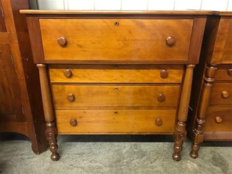 Lot Cherry Empire Style Chest Of Drawers 43 In Wide 45 In Tall 24 In Deep