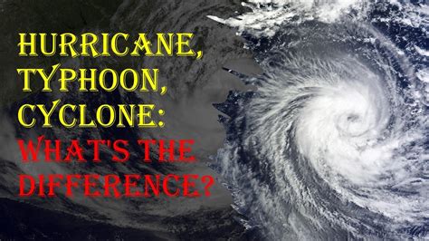 Hurricane Typhoon Cyclone Whats The Difference Youtube
