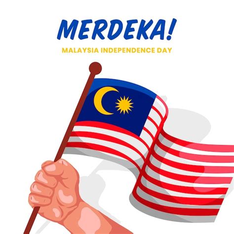 Malaysia Independence Day Concept Free Vector