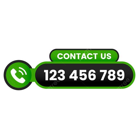 Contact Us Button With Phone Number Transparent Contact Us Banner