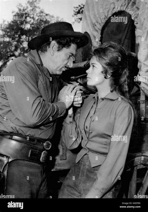 Richard Boone Antoinette Bower Have Gun Will Travel 1961 Stock Photo