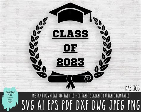 Class Of 2023 Logo Svg Prom 2023 Logo Solid Vector File Etsy Singapore
