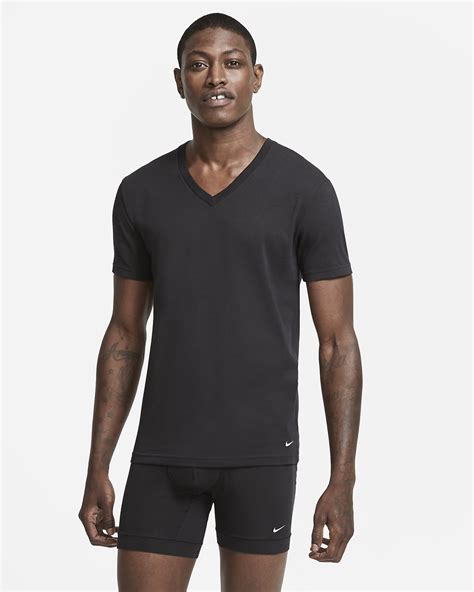 Wearing one as a proper tee is still dicey, but it's the ideal undershirt. Nike Everyday Cotton Stretch Men's Slim Fit V-Neck ...