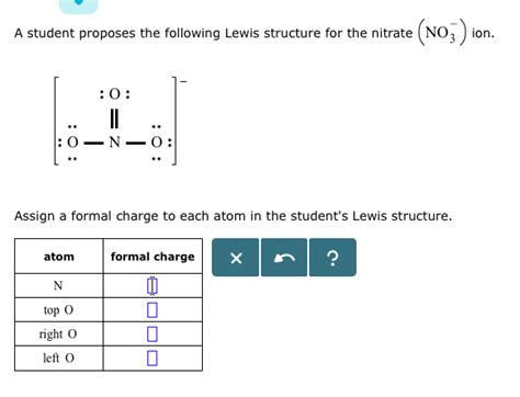 These pictures of this page are about:nitrate ion structure. Solved: A Student Proposes The Following Lewis Structure F ...