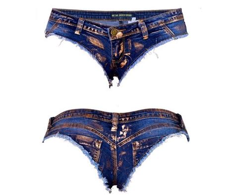 Sexy Women Mini Hot Pants Jeans Micro Shorts Denim Daisy Dukes Low Waistmaterial Denimsize S