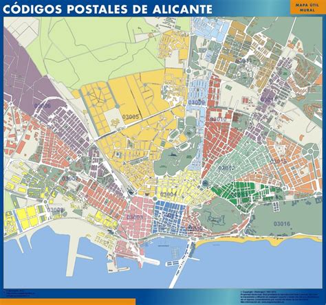 Me Gustaría Comprar Un Mapa Códigos Postales De Alicante Mapas